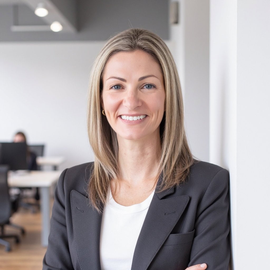 A picture of “Allison McCrea” the CEO of company. 