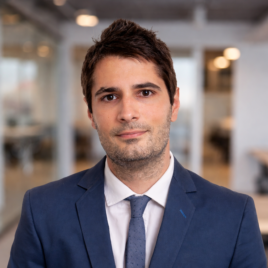 A picture of “Emanuel Christiani” the VP of Finance. 