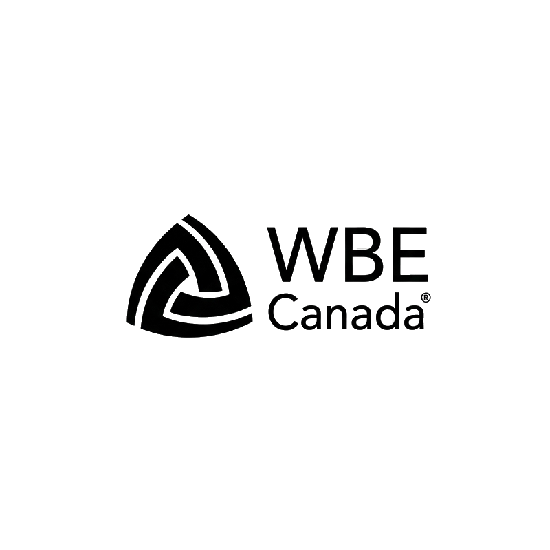 WBE Canada logo with a triangular design and text.