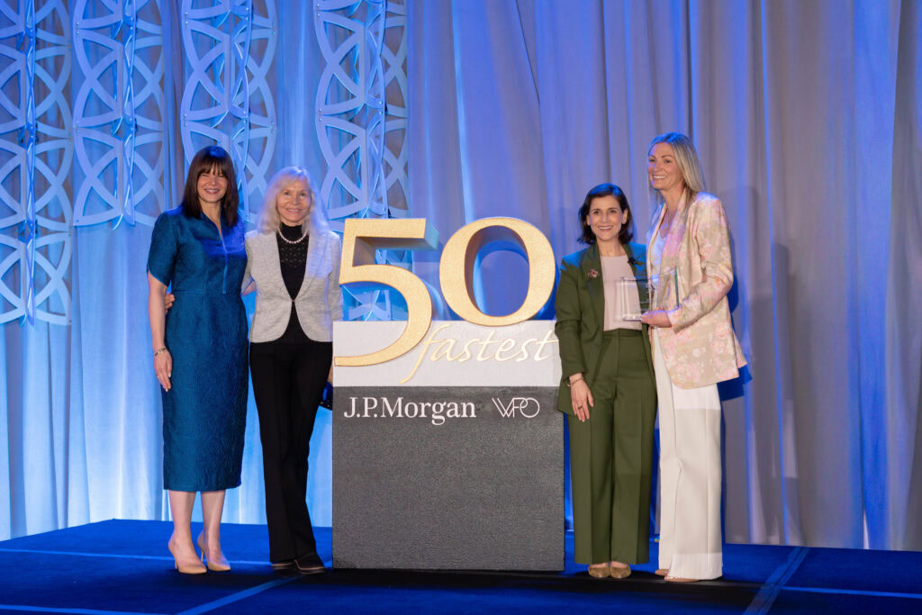 Women celebrating SDI's recognition at the 2026 WPO list event.