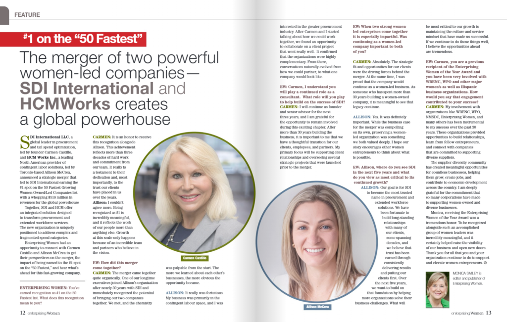 SDI International featured in Enterprising Women Summer 2026 edition.